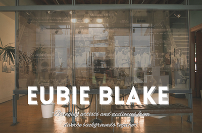 Eubie Blake (Client Work) graphic design