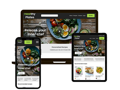 Healthy Plates Mobile app & Responsive Website Design