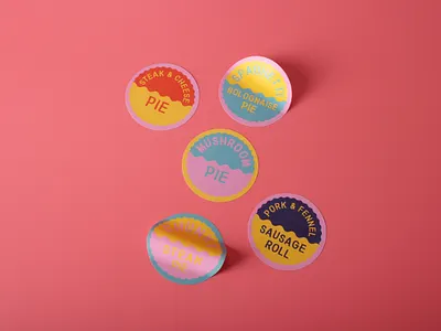 Round Matte Paper Stickers London UK artwork brand branding business branding custom stickers illustration logo logo design paper stickers printing sticker printing stickers