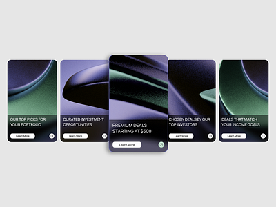 Premium fintech - Website design cards 3d graphic design product design ui