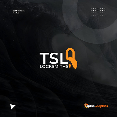 TSL Locksmiths Company Logo visual identity.