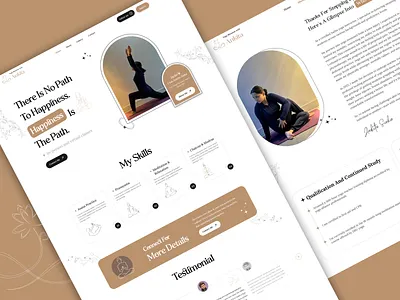 Yoga Blossam With Ankita - Website Ui design branding graphic design logo ui uiux user friendly user interface vector web website design yoga