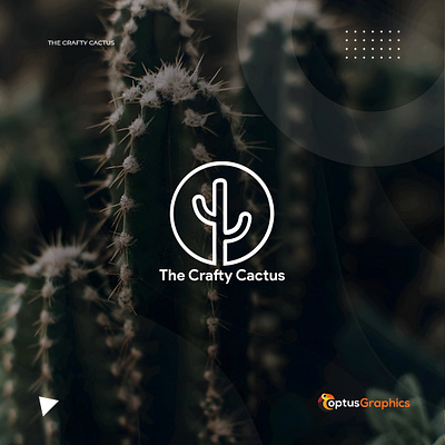 The Crafty Cactus Company Logo visual identity.