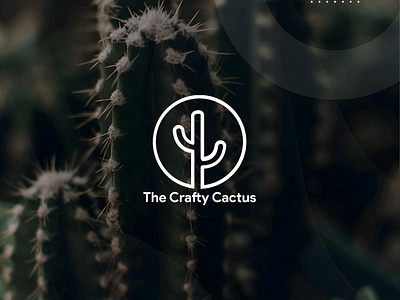 The Crafty Cactus Company Logo visual identity.