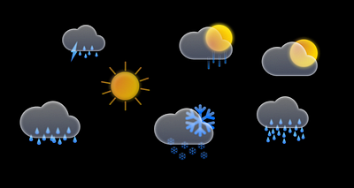 Transparent Weather icons graphic design ui