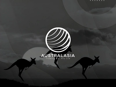 Australasia Trading Company Logo visual identity.