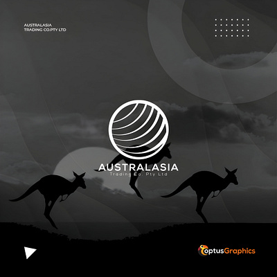 Australasia Trading Company Logo visual identity.