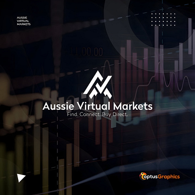 Aussie Virtual Markets Company Logo visual identity.