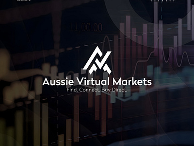 Aussie Virtual Markets Company Logo visual identity.