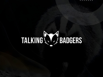 Talking Badgers Company Logo visual identity.