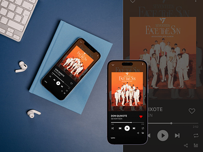 Daily UI - 009 | Music Player daily ui day 9 music player seventeen spotiify replicate ui ui ux