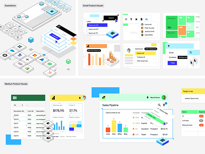 eOne - Visual Assets 3d app b2b branding data management design icons illustrations isometric product design product visuals saas ui ux visual assets web app web design website