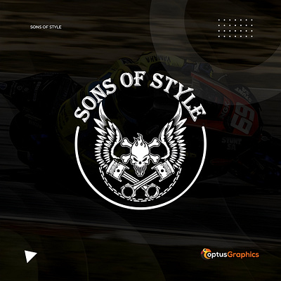 Sons Of Style Metallic Logo visual identity.