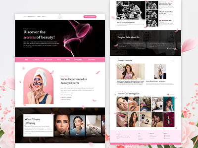 Boutique Website Re-design graphic design ui