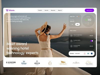 Wionix - Web design for the hotel technology experts design expert hotel hoteltech innovation lidht modern technology ui user experience uxui webdesign website