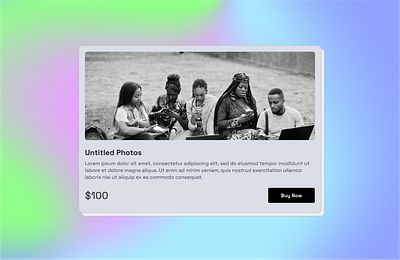 Photo Card design photography typography ui uidesign ux