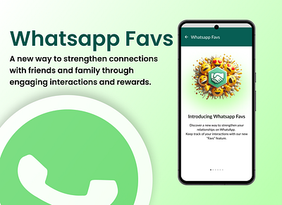 Whatsapp Favs animation app design concept conceptdesign creative design design design community feature fresher mobiledesign ui user engagement user journey ux whatsapp whatsapp favs