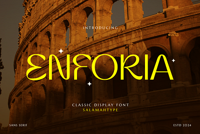 Enforia - Classic Display Font brand branding classic creative design elegant font font graphic design logo logotype products retro stylish typeface ui vintage