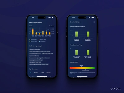 Simplifying Trading Through an Educational Platform app design banking charts cx dark ui data finance fintech forex trading graphs ios iphone 15 pills ui user experience user interface ux ux design