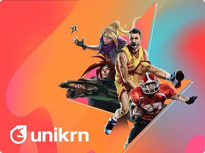 Social Media / Affiliates Banners Design "Unikrn" figma design graphic design marketing design social media design visual design