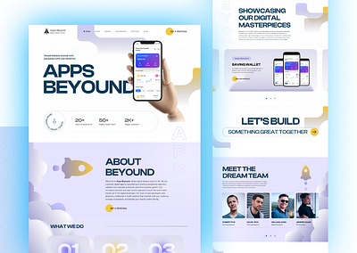 Apps Beyond - Digital Agency Website agency ui design agency website design clean comapny creative creative agency design digital studio landing page minimalist portfolio studio uidesign webdesign website design