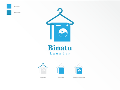 Logo Binatu Laundry branding graphic design logo