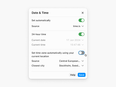 Date & Time settings date flat minimal product design settings time