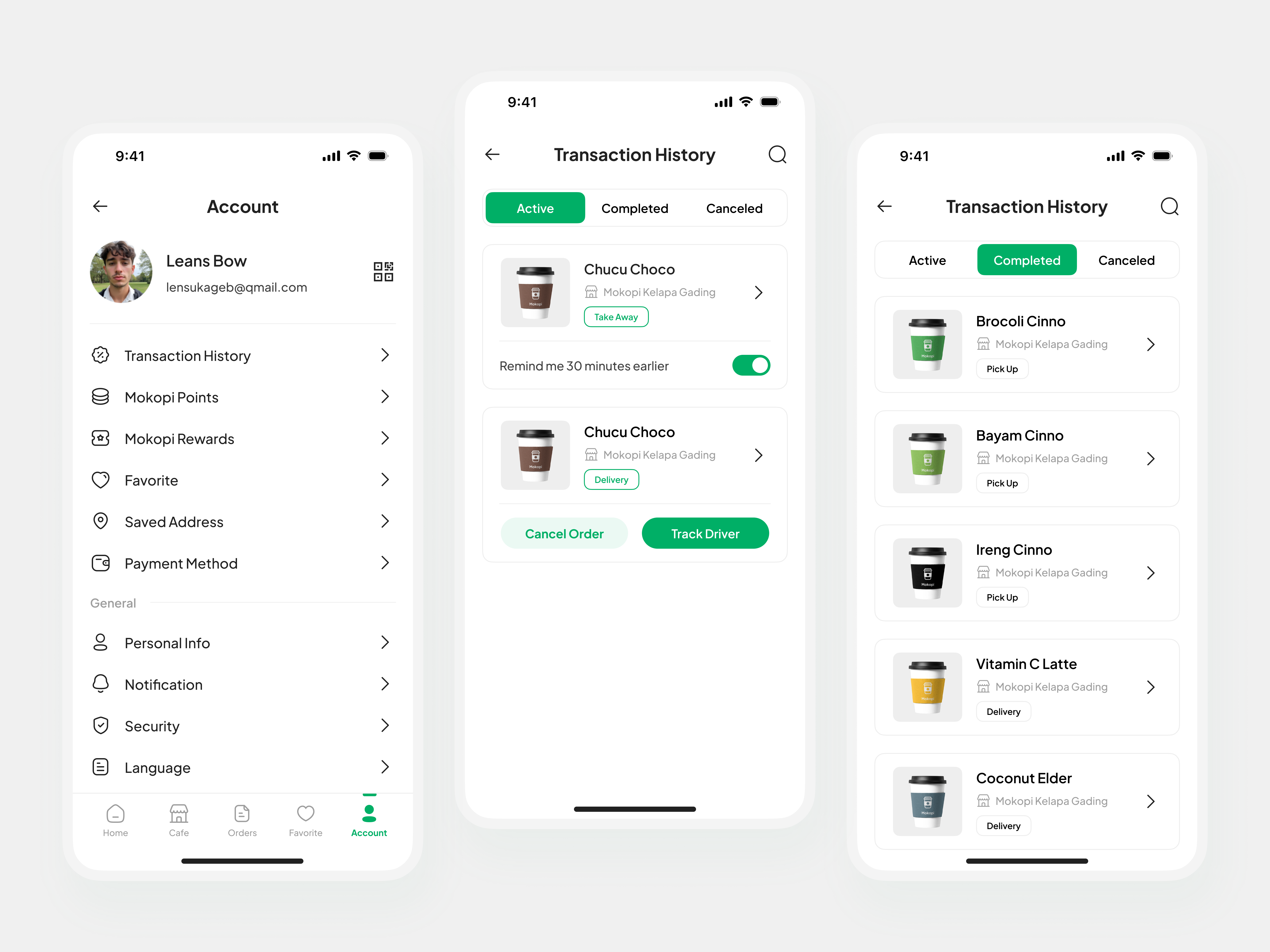 Mokopi - Account, Transaction History flow | Mobile UI Kit ai agent brand identity branding clean dashboard delivery e commerce gradient minimalist mobile online business saas shopping cart social travel trend ui web3 website