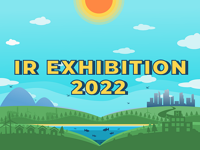 IR Exhibition 2022 - Visual Identity branding concept event flat illustration graphic design illustration minimalist sdgs sustainable vector visual identity