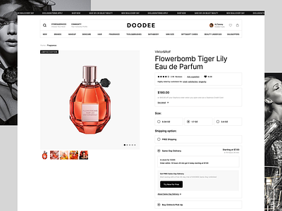 DOODEE | E-commerce Website adobe xd design doodee e commerce figma figmadesign landing page perfume shop store ui uidesign user experience user interface ux web website