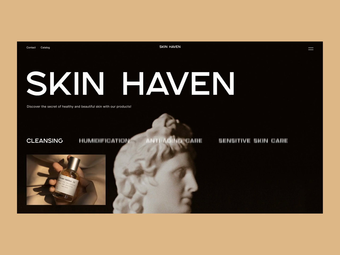 Skin Haven - Website for the sale of care products, cosmetics an by ...