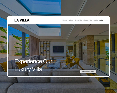 Villa landing page figma landing page real estate ui design villa landing page