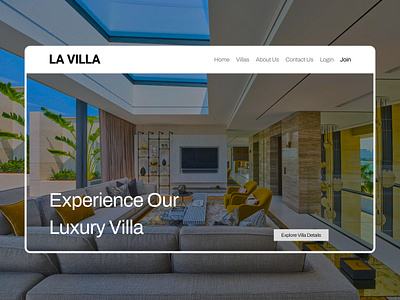 Villa landing page figma landing page real estate ui design villa landing page