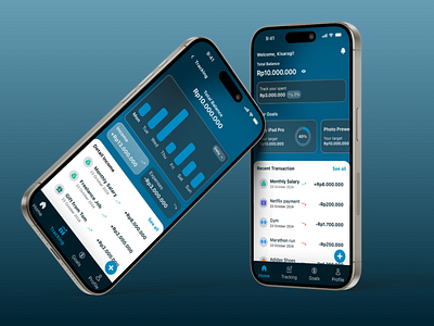 Financial Tracking Mobile App design finance mobile design ui uiux