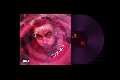 Mac Miller - Circles album cover album cover cd color grade cover gradient graphic design mac miller music rap vinyl