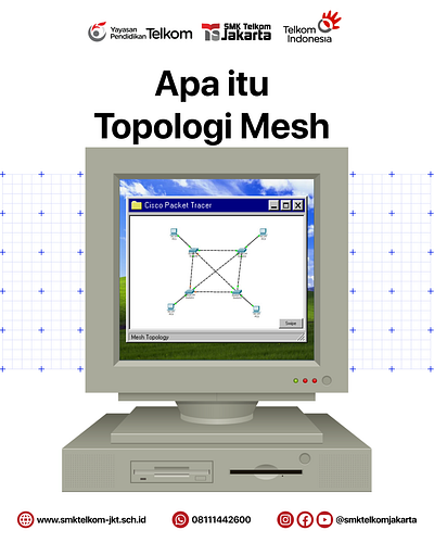 Apa itu Topologi Mesh carousel graphic design infographic networking topology topologymesh