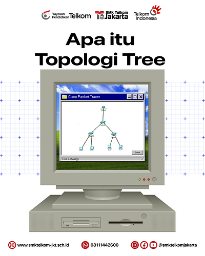 Apa itu Topologi Tree carousel graphic design infographic instagram networking topology