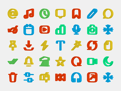 Pixel-Perfect 3D Icons | 100 Icons 3d assets 3d icons 3d illustrations 3d symbols 3d ui icons ] icon icons icons pack mark ui user interface icons wireframe