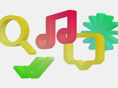 Pixel-Perfect 3D Icons | 100 Icons 3d assets 3d icons 3d illustrations 3d marks 3d symbols icon icons icons pack illus illustration mark ui user interface icons wireframe