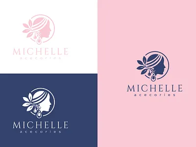 Logo Michelle 3d beautybranding beautylogos branding cosmeticlogos elegantlogos