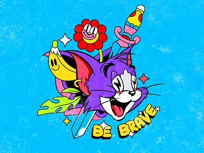 Be brave 1930 1930s be brave cartoon character classic cartoon illustration old cartoon old school tom and jerry vintage