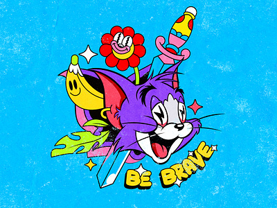 Be brave 1930 1930s be brave cartoon character classic cartoon illustration old cartoon old school tom and jerry vintage