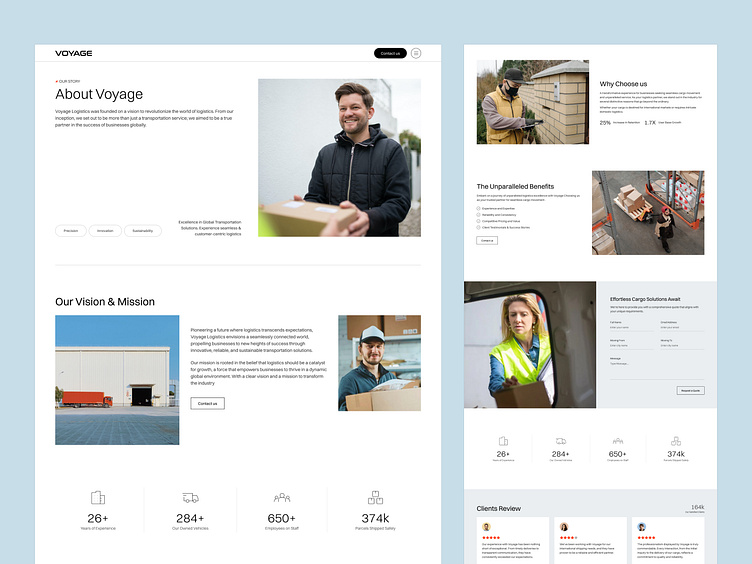 Voyage Transport Website Template by Nixar Studio on Dribbble Voyage Transport Website Template by Nixar Studio on Dribbble