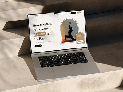 Yoga Blossom - Website UI/UX branding graphic design logo ui uiux web design website yoga yoga website