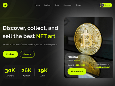 NFT Marketplace Website blockchain crypto cryptoart nft nft home page nft marketplace nft marketplace platform nft marketplace website nfts ui