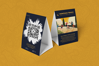 Montagu Trails Tent Card design graphic design illustration poster