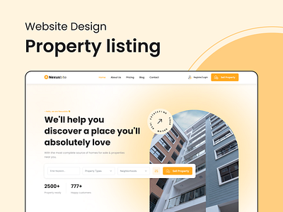 Property listing website UI design civil website creative creative homepage design creativity design homepage hot web landing page minimal property selling real estate top creative top trending ui ui desing web desing web ui website ui design