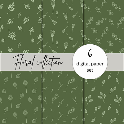 Foliage art seamless paper pattern botanical pattern digital digital draw digital paper draw fabric floral foliage pattern illustration pattern pattern set pattern stiker seamless seamless pattern wall art wallpaper