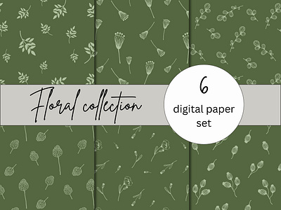 Foliage art seamless paper pattern botanical pattern digital digital draw digital paper draw fabric floral foliage pattern illustration pattern pattern set pattern stiker seamless seamless pattern wall art wallpaper