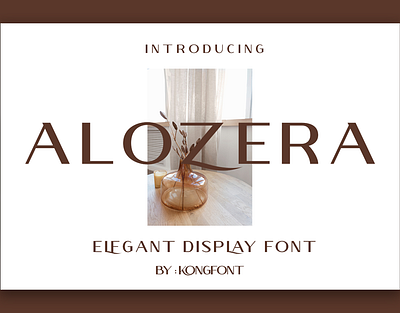 Alozera - Modern Sans Serif Font branding design font handwritten illustration italic logotype script typeface ui